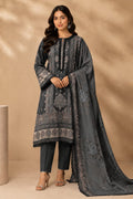 PRINTED MUSLIN SUIT WITH LACE WORK
