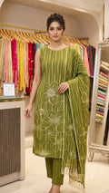 CHINNON  SLEEVELESS SUIT WITH HIGHLTING ON FLOWERS