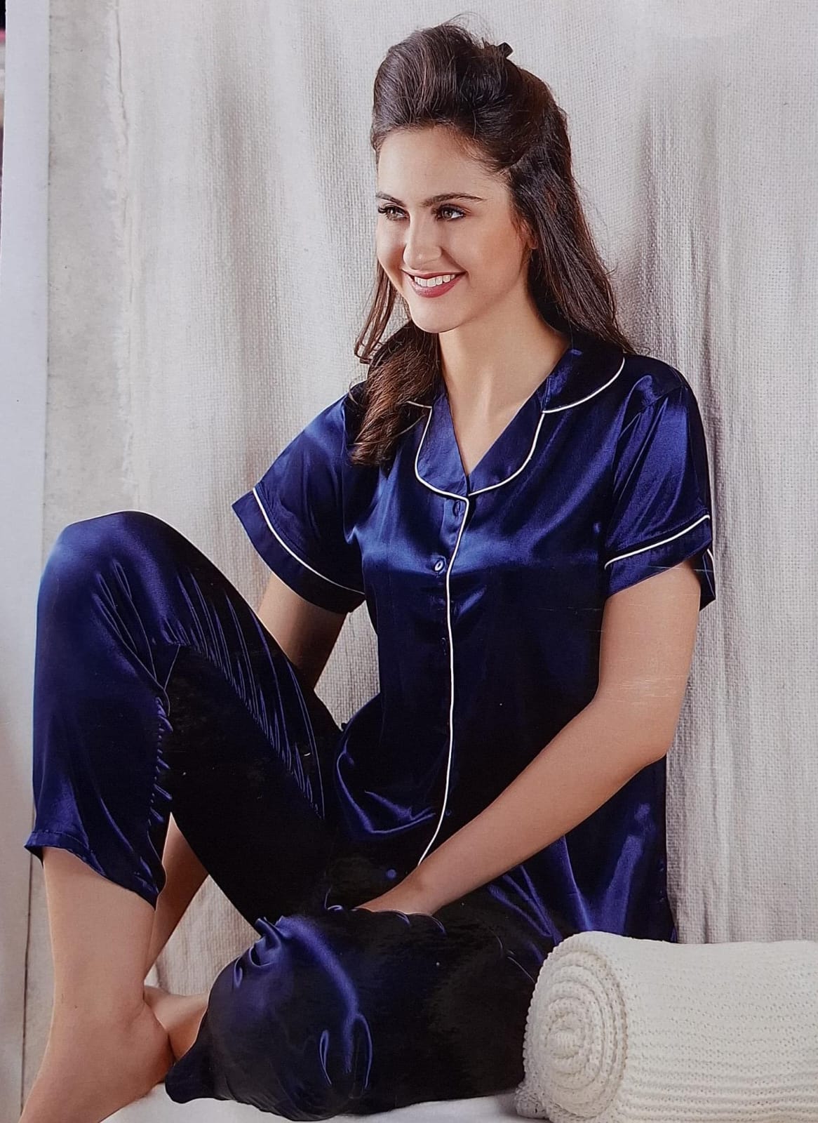 IMPORTED SATIN NIGHT SUIT