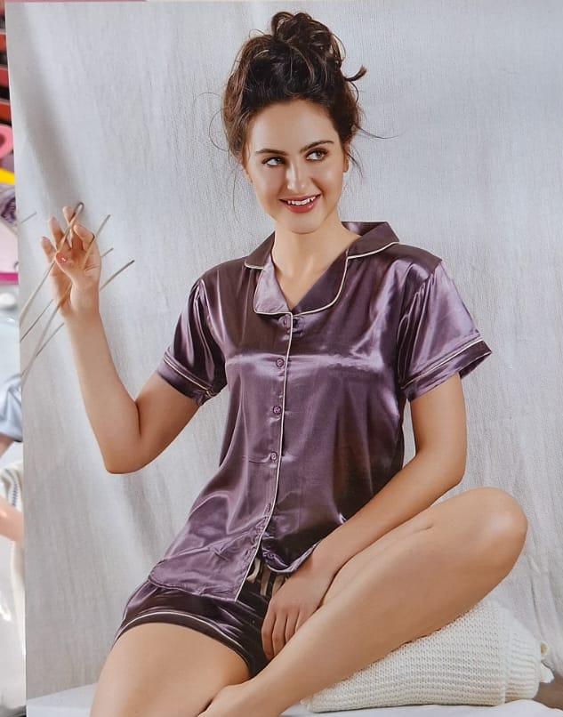 IMPORTED SATIN SHORTS NIGHT SUIT