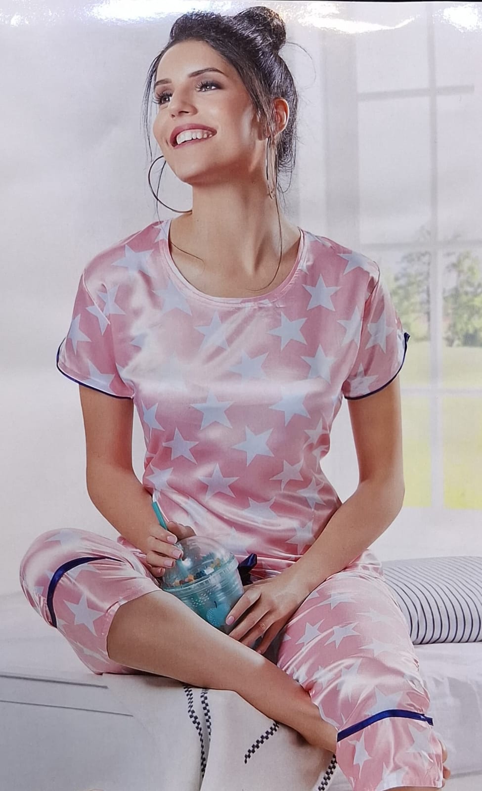 IMPORTED SATIN  NIGHT SUIT