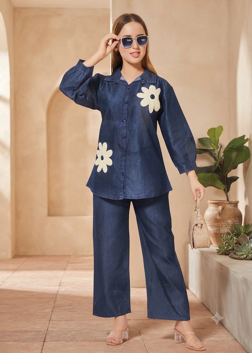 DENIM CORD SET