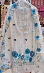 DESIGNER FLORAL EMBROIDERY SUIT