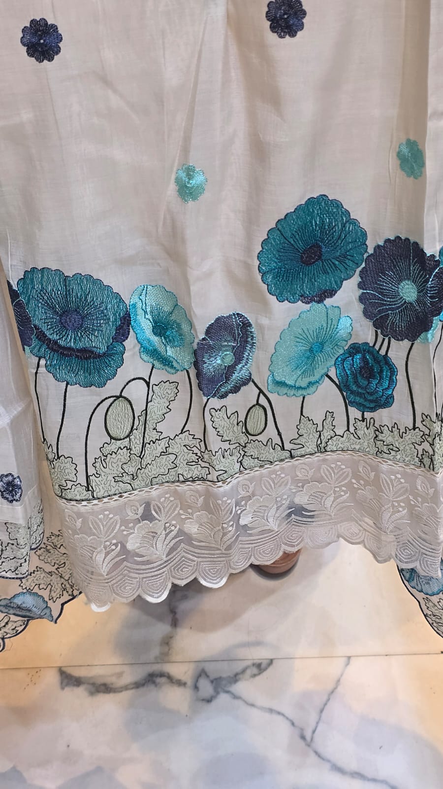DESIGNER FLORAL EMBROIDERY SUIT