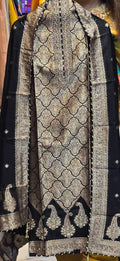 LUXURY BLACK SUIT WITH EMBROIDERY
