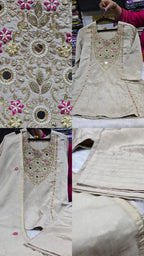 Elegant Ivory Farshi Salwar Suit