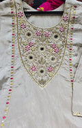 Elegant Ivory Farshi Salwar Suit