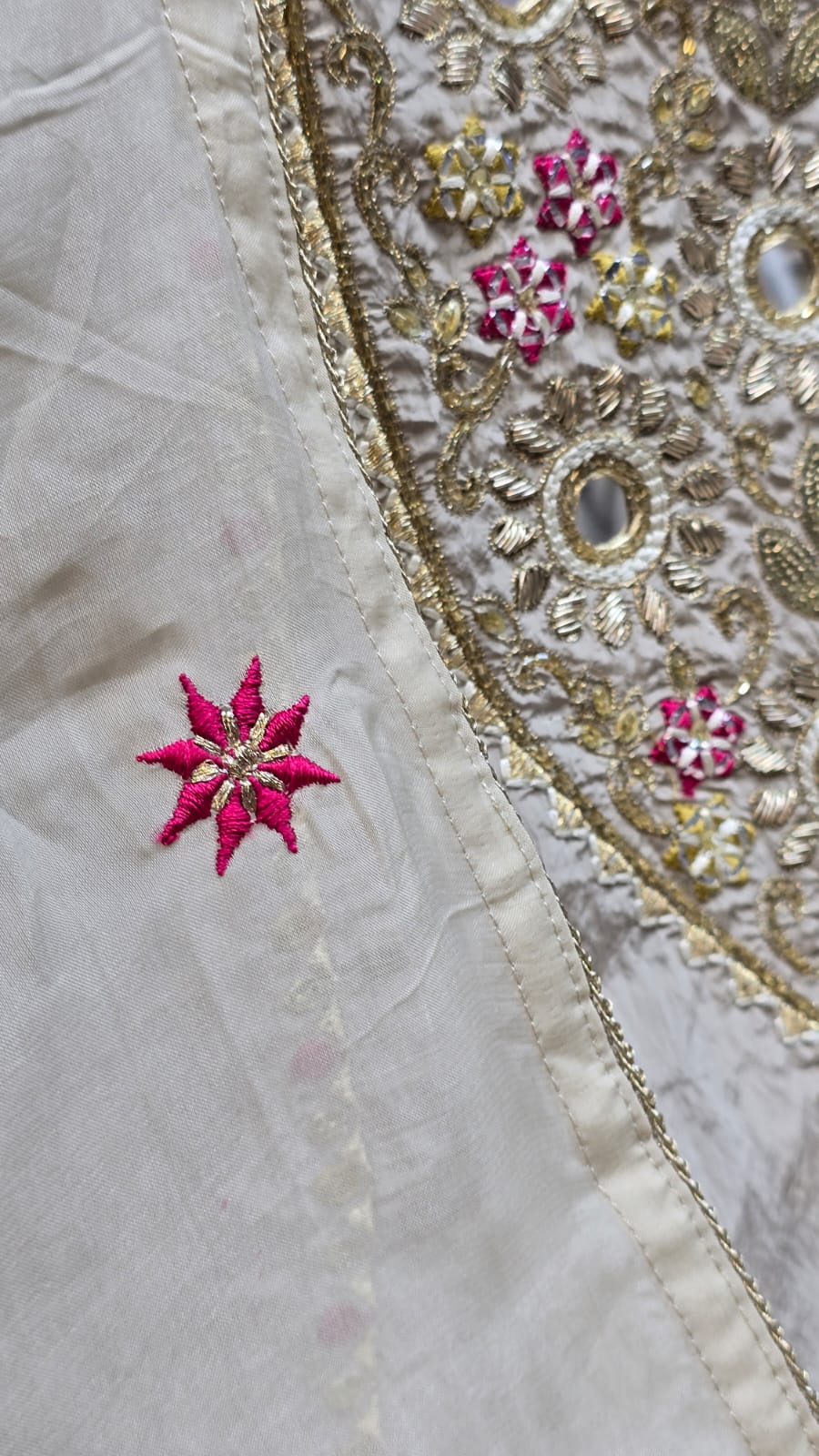Elegant Ivory Farshi Salwar Suit