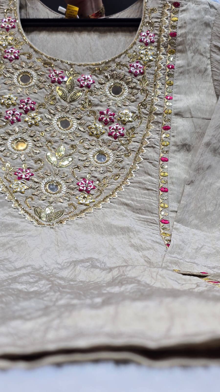 Elegant Ivory Farshi Salwar Suit