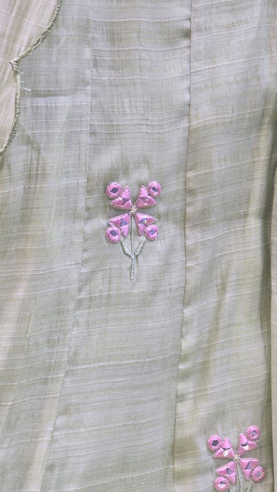 Mal chanderi Angrakha Suit