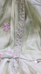 Mal chanderi Angrakha Suit
